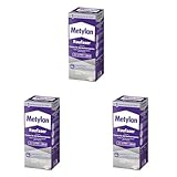 Metylan Raufaser, starker Tapetenkleister für Raufasertapete mit hoher Anfangsklebkraft, langlebiger & korrigierbarer Kleister mit Methylcellulose, 1x180g (Packung mit 3)