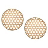 Healifty 2 Stück Handgefertigte Bambussiebe aus 30cm Multifunktionaler Gemüse zum Sieben von Reis und Trocknen Leichter Küchen und Aufbewahrungskorb