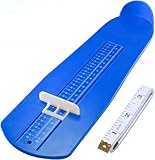 QHFlashbuy Fußmeßgerät,Schuhgrößenmesser Schuhgrößenmessung Schuhgrößen Fußmesser mit 1 Maßband Füße,Kinder Erwachsenen Schuhmessgerät für EUR UK Schuh Messgerät