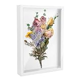 3D Bilderrahmen 20x29 cm, Objektrahmen Tiefer Bilderrahmen zum Befüllen Rahmen A4 für Fotos Bilder Zeichnungen Blumen Erinnerungsstücke DIY Kunstwerke (Weiß)