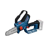 Bosch Professional 18V System Astsäge GKE 18V-15 (bis zu 350 Schnitte pro Akku-Ladung, Schneiden bis 13 cm, bürstenloser Motor, inkl. Schwertschutz 15 cm, ohne Akku)