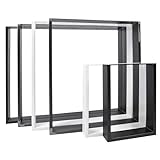 Natural Goods Berlin 2X Tisch-KUFEN | Einfache Montage | Tisch-Beine aus Metall in Schwarz | Ideal für DIY-Projekte wie Esstisch, Schreibtisch, Couchtisch, Bank | Tisch-Gestell 40x43 cm