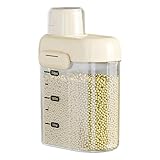 Vorratsdosen Mit Deckel Luftdicht - Müsli Schüttdose & Frischhaltedosen | Vorratsbehälter Für Lebensmittel Mit Deckel, Luftdichte Durchsichtige Gläser Für Trockene Lebensmittel, Mehl, Reis, Zucker