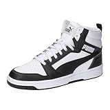 PUMA Unisex Rebound V6 Sneaker, White Black Shadow Gray White, 43 EU