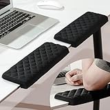 Yamobi 2-teiliges L-Förmige Tastatur Handgelenkauflage,Foam Handballenauflage mit Nonslip-Basis,Ergonomisches Schreibtisch - Kanten - Kissen für Büro (30x10cm)