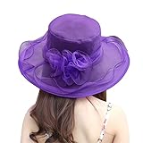 Generisch Damen Kopfschmuck Hut Damen Hochzeitshut Sonnenhut Blumenschatten Meer Strandhut Cap Reinigungsset Hüte Damen Elegant Sommer