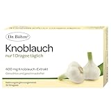 Dr. Böhm Knoblauch nur 1 Dragee täglich: Mit Knoblauch-Extrakt, 400mg, 90 Dragees