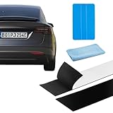 2 Paar Klett Kennzeichenhalter, Kennzeichen Klett für Auto, Selbstklebend Wetterfest Kennzeichenhalter Rahmenlos für Standardkennzeichen