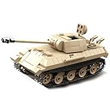 Technik Military Panzer Bausteine, 472 Teile Militär Deutschland Panther T80 Panzer Konstruktionsspielzeug, WW2 Armee Klemmbausteine Tank Modellbausatz, Kompatibel mit Mainstream Marken (472 PCS)