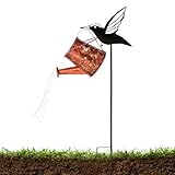 Bkljkf Gießkanne Solarleuchte | Kolibri Gießkanne Laterne | Wetterfeste Solarlampe Für Garten Hof Terrasse Hinterhof Rasen Landschaftsbau