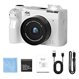 Zoomix Digital Camera Original Digitalkamera 4K HD Camcorder mit 75 MP, intelligentem Autofokus, 18fachem Digitalzoom und 3,0 Zoll Display