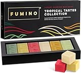 Fumino Frisches Handgemachtes Luxus-Schmelzwachs Tropische Geschmäcker Multipack-Set 12 Duftwachs-Stücke 6 Düfte Intensiver Duft mit Bienenwachs