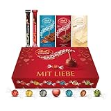 Lindt Lindor Offizieller Mit Liebe Geschenkbox - 776g (37 Stück) - Schokoladentrüffel - Schokoladenriegel und -tafeln - verschiedene Geschmackssorten - Pralinengeschenk