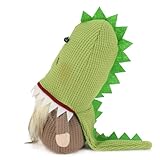 Gwindrise Dinosaurier Wichtel Plüsch, 10 Zoll Grün T-Rex Design, Dekorative Stofffigur, Niedliche Wohnkultur & Lustiges Geschenk für Dinosaurier-Liebhaber, 0,2 kg