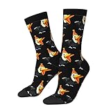 Wandersocken Tukan Mit Partyhut Sneakersocken Warm Crew Socken Funny Bikesocken For Training Basketball Business 40cm
