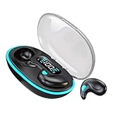 Schlafkopfhörer in Knochenleitung, leicht, unsichtbar im Ohr-Sportkopfhörer, klare Stereo-Audio-Kopfhörer, kompakte Geräuschunterdrückung Musikgerät | Travel