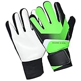 Genérico Fußball-Torwarthandschuhe, Latex-Torwarthandschuhe, Fußballhandschuhe mit rutschfestem Griff, für Kinder, Männer, Erwachsene, Athleten