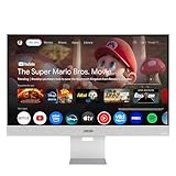 ASUS ZenScreen Smart MS32UC - 32 Zoll 4K UHD Monitor - GoogleTV, 5-Watt Speaker, Miracast & Chromecast, DisplayHDR 400 - IPS Panel, 16:9, 3840x2160, HDMI, USB-C mit 90W PD, ergonomisch, Fernbedienung