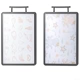 Doppelseitiges Cartoon-Schneidebrett aus Kunststoff für Kinder, Lebensmittel-Schneidebrett mit leicht zu reinigender und leichter Konstruktion (Gra)