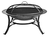 XZHOOQP Feuerstellen Outdoor Holzofen Holzofen Feuerstelle mit Grill Camping,rd