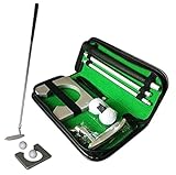 Golf Putter Set, Golf Büro Set mit Putter, Golf Putting Cup, Drinnen Übungsschläger Putter Kit Set mit Bällen und Tasche, für Golfbegeisterte, Trainieren Sie Ihre Golffähigkeiten
