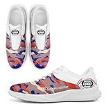 Personalisierte Graffiti Golfschuhe für Herren und Damen – Stylische Camouflage Spikeless Schuhe mit Belüfteter Sohle, individuell gestaltbar mit Logo oder Namen – Sportliche Sneakers für Rasen