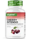 Cherry Intenso - 180 Kapseln mit 550 mg Extrakt - Premium Extrakt mit Konzentration 50:1-100% Montmorency Sauerkirsche - Laborgeprüft - Vegan - Hochdosiert