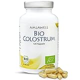 Amlawell Bio Colostrum Kapseln - Vegetarische Kapseln - aus deutscher Herstellung - wertvolle Inhaltsstoffe - 120 Kapseln in einer Packung erhältlich