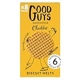 NEU! Good Guys Bakehouse cheese low calorie crispy crackers, kalorienarme snacks, proteinhaltiger, kaesiger, knuspriger Genuss 8x50g Paeckchen - 39 biscuits pro Paeckchen