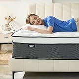 Bednew Einzelmatratze, 28 cm Hybrid-Matratze mit atmungsaktivem Schaumstoff und individuellem Taschenfederkern – mittelfeste Bewegungsisolationsmatratzen (90 x 190 x 28 cm)