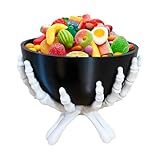 Halloween Süßigkeiten Schüssel, Gothic Figur Schale, Abnehmbar Schädel Handschale Halter, Für Schreibtisch Wohnzimmer Schlafzimmer Küche Süßigkeiten Schokolade Genuss