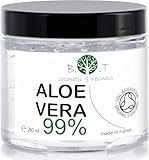Bio Aloe Vera Gel 100% Natur Feuchtigkeitscreme für Gesicht und Körper | Hautpflege für Trockene Haut und Sonnenbrand | Haar Gel | Nicht an Tieren Getestet, 250ml