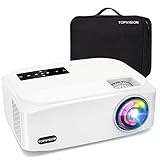 TOPVISION Heimkino Beamer, 9500 Lumen Video Beamer with 150.000 Stunden Verlängert, Native 1080P LCD Beamer Full HD, 4K 350'' Heim/Berufsprojektor für Smartphone/PC/TV-Box/Laptop/PS4/PPT