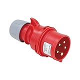 Würth CEE-Stecker 16A 400V 5-polig, 6h, IP44/IP54 – Robuster Industriestecker mit Schraubklemmen für Werkstatt, Baustelle & Industrie