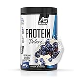 All Stars Protein Deluxe Dose – 400g – Vanilla & Berries – Premium Eiweißpulver mit echten Fruchtstücken – zum Muskelaufbau, Gewichtsmanagement und Anti-Heißhunger