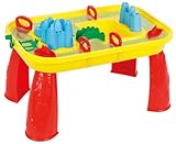 Lemodo Sand und Wassertisch mit viel Zubehör, Spieltisch für Kinder, Gartenspieltisch, Wasserstraße