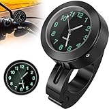 SHOWHEEL Motorraduhr,Wasserdicht Leuchtend Motorraduhren für Lenker,Lenkerhalterung Uhr für Motorräder,Motorrad Fahrrad Uhr Universal,Motorrad zubehör für Motorräder,Elektrofahrzeuge