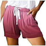 Bedazzled Legging-Shorts für Damen, schmeichelhaft, ausgestellt, Katze, Strand, Basketball, schmal, eng anliegend, elastisch, Sommer, hot pink, XXL