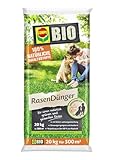 COMPO BIO Rasendünger, Naturdünger für Rasen, Natürliche Sofort- und Langzeitwirkung, Feingranulat, 20 kg, 500 m²