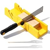 Gehrungslade mit Japansäge Set, 4-teiliges Handsäge-Set für Holz & Kunststoff – Präzise Gehrungs- & Winkelschnitte mit 3 Sägeblättern – Ideal für Heimwerken, Gehrungssäge Holz mit Gehrungsanschlag