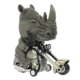 CIYODO Frictionbetriebenes Tiermodell Inertia Fahrzeug Kinderleicht Tragbar Sicher Kunststoff Spaß Geschenk