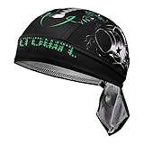 Bandana Kopftuch Herren Schnell Trocknender Bandana Cap Atmungsaktiver Piratenhut UV Schutz Schweißabsorbierendes Bikertuch Weiche Dünne Turban Mütze Funktionskappe für Outdoor Radfahren Motorrad