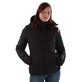 NAPAPIJRI Damen Wintersportjacke Alwar, Stehkragen weiß, Größe:M, Farbe:Schwarz