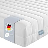 XDREAM Pure 7-Zonen Matratze 160x200cm | Ergonomische Kaltschaummatratze | Öko-TEX® | Härtegrad H4 (H4) I Hypoallergen & Antibakteriell | 11 cm hoch 160 x 200 cm