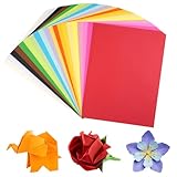 Origami Papier,100 Blatt Buntes Papier A4,65 g/m² Bastelpapier,Doppelseitiges Buntpapier in 20 Farben für DIY Kunst und Bastelprojekte