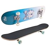 HUDORA Skateboard Wolf Insinct - Modernes Board mit Aufdruck - Kinder und Jugendliche - Mehrfarbig - 12164