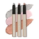 3PCS Lidschatten-Stift, Mehrfarbiger Lidschatten-Stift-Set, Wasserdichtes cremiges langanhaltendes Augen-Make-up-Set, Natürliche & schimmernde Farbtöne Konturen-Stift, Frauen-Make-up-Set (#C)