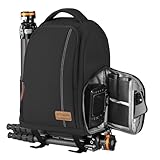 TARION Kamerarucksack Spiegelreflex Fotorucksack Wasserdicht Leicht und Kompakt Klein DSLR Rucksack mit 15 Zoll Laptopfach und Regenhaube(Schwarz)