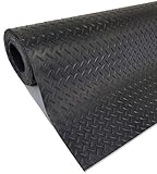 diconfa Gummimatte DIAMANT Tränenblechmatte 3mm - BREITE 0,05m bis 2m - LÄNGE 0,05m bis 10m - Auswahl 0,2m (200mm) x 1,5m (1500mm) - Meterware Gummimatten Antirutschmatte Gummiläufer Bodenbelag