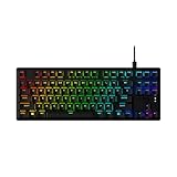 HyperX Alloy Origins Core PBT – TKL Mechanische Gaming-Tastatur, PBT-Tastenkappen, RGB-Beleuchtung, kompakt, Aluminiumgehäuse, anpassbar NGENUITY, Onboard-Speicher, taktiler